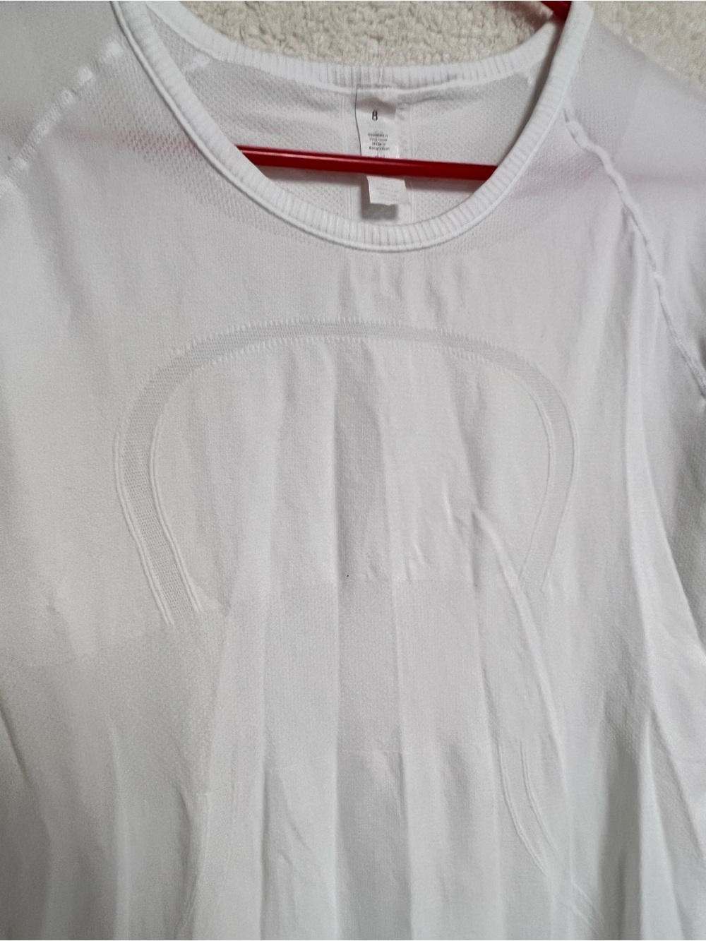 lululemon athletica White Seamless Short Sleeve Athletic Tee - Picture 2 of 5